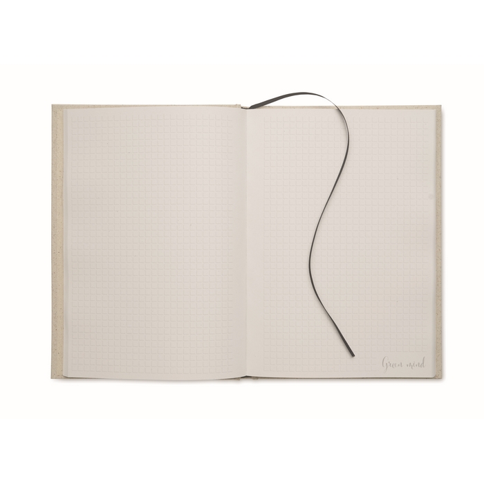 Libreta de tapa rígida de papel de hierba personalizada